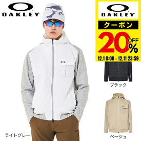 【20％クーポン！12/11 23:59まで】オークリー（OAKLEY）（メンズ）ゴルフウェア HYBRID PUFF フリースジャケット FOA408280