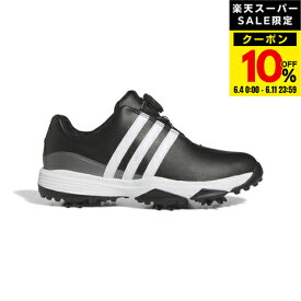 【1,500円OFFクーポン 6/5限定 2万円以上購入】アディダス（adidas）（キッズ）ジュニア ツアー360 24 ボア ゴルフシューズ 24-IG5626BK