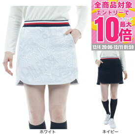 トミーヒルフィガー（TOMMY HILFIGER）（レディース）ゴルフウェア ロゴジャガードスウェットスカート THLA265