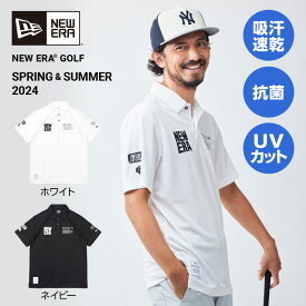 【6万円以上6,000円OFFクーポン 4/24 20時から28h限定】ニューエラ（NEW ERA）（メンズ、レディース）ゴルフウェア 半袖 ポロシャツ テック マルチロゴ 14311409/14311410