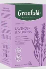 GREENFIELD　ラベンダー＆バーベナハーブティー［ラベンダー　バーベナ　ハーブティー　フレーバーハーブティー　ノンカフェイン　カフェインレス　カフェイン0　レモンバーム　アップル　りんご　リラックスティー　安眠サポート］