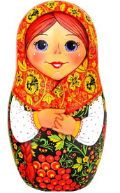 「マトリョーシカ」缶入りセイロン紅茶（茶葉）（ホフロマ風)/Чай "Матрёшка" (в стиле Хохлома )