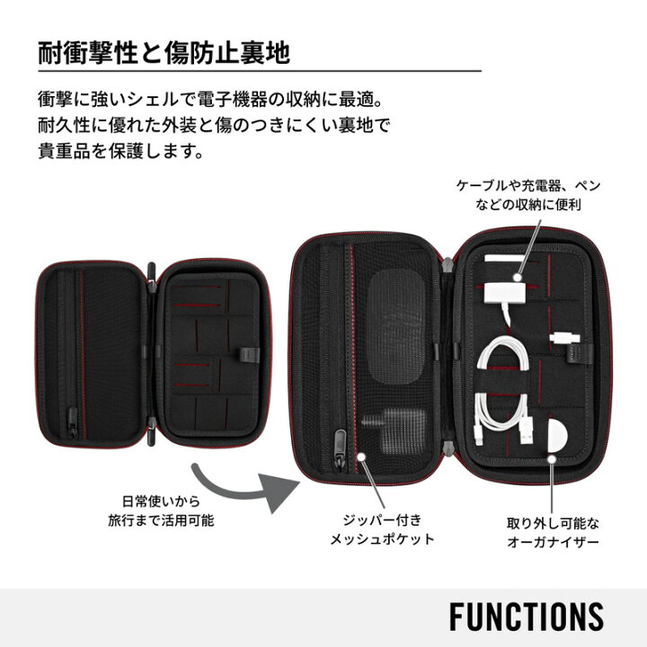 楽天市場】ビクトリノックス VICTORINOX 公式 テックポーチ ブラック 