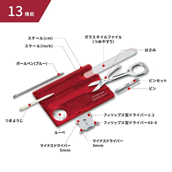 楽天市場】ビクトリノックス VICTORINOX 公式 スイスカードネイルケアT  
