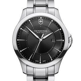 【公式限定レビュー特典あり】ビクトリノックス VICTORINOX 公式 Alliance アライアンス ブラック【5年保証 正規品】腕時計 メンズ 時計 防水 ブランド おしゃれ 人気 大学生 社会人 ビジネス 仕事 スーツ 定番 就活 シンプル ステンレス メタル ベルト バンド 241909