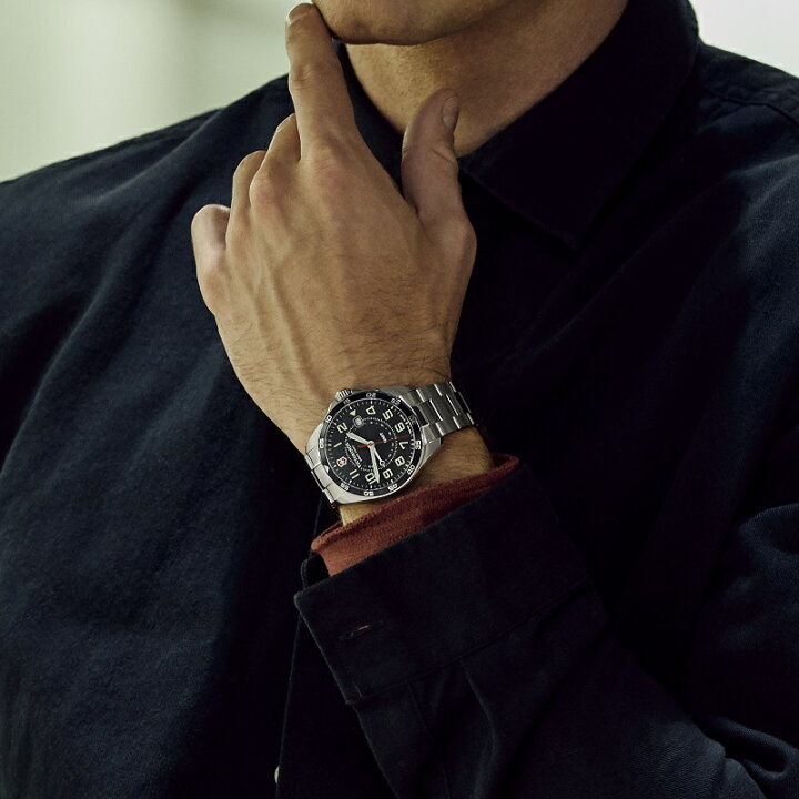 楽天市場 公式 ビクトリノックス Victorinox Fieldforce フィールドフォースgmt ブルー ステンレススチール ブレスレット 日本正規品 保証書付 2416 腕時計 メンズ 時計 メンズ ブランド 防水 おしゃれ 代 30代 40代 50代 60代 メタル バンド シルバー 青