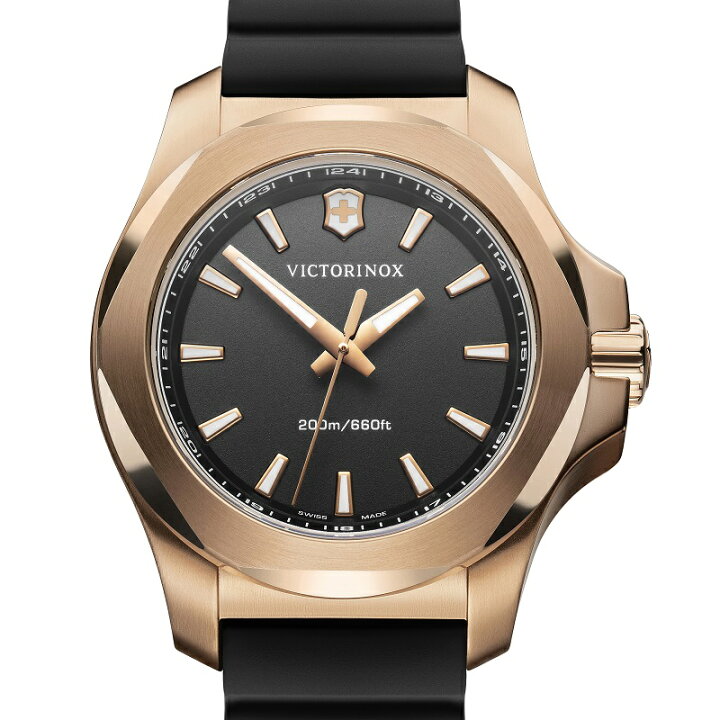 楽天市場 アウトレット30 Off Victorinox ビクトリノックス 公式 I N O X V イノックスv 日本正規品 保証書付 天然ラバーストラップ ブラック 時計 腕時計 レディース 防水 ブランド ウォッチ ビクトリノックス公式 楽天市場店