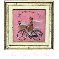 ＼P2倍＋クーポン／ ユーパワー Sam Toft サムトフト アートフレーム あなたの道を行く st-04004 絵画 ギ…