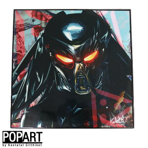 アートフレーム プレデター 送料無料 KEETATAT SITTHIKET Predator モンスター 映画 ポップアートフレーム インテリア アート ポップアート 絵画 海外 ポスター パネル 輸入 オマージュ