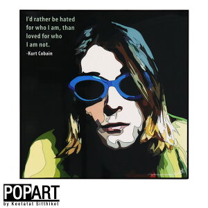 アートフレーム カートコバーン ニルヴァーナ 送料無料 KEETATAT SITTHIKET KURT CABAIN NIRVANA ロック バンド 音楽 ポップアートフレーム インテリア アート ポップアート 絵画 海外 ポスター パネル