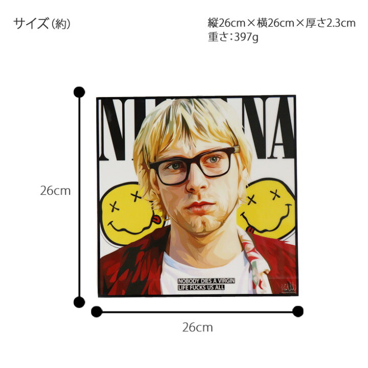 楽天市場】アートフレーム ニルヴァーナ カートコバーン Nirvana 