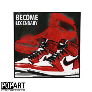アートフレームエアジョーダン AIR JORDAN グッズ NIKE ナイキ アート KEETATAT SITTHIKET ポスター ポップアートフレーム 海外 パネル 輸入 オマージュ スニーカー