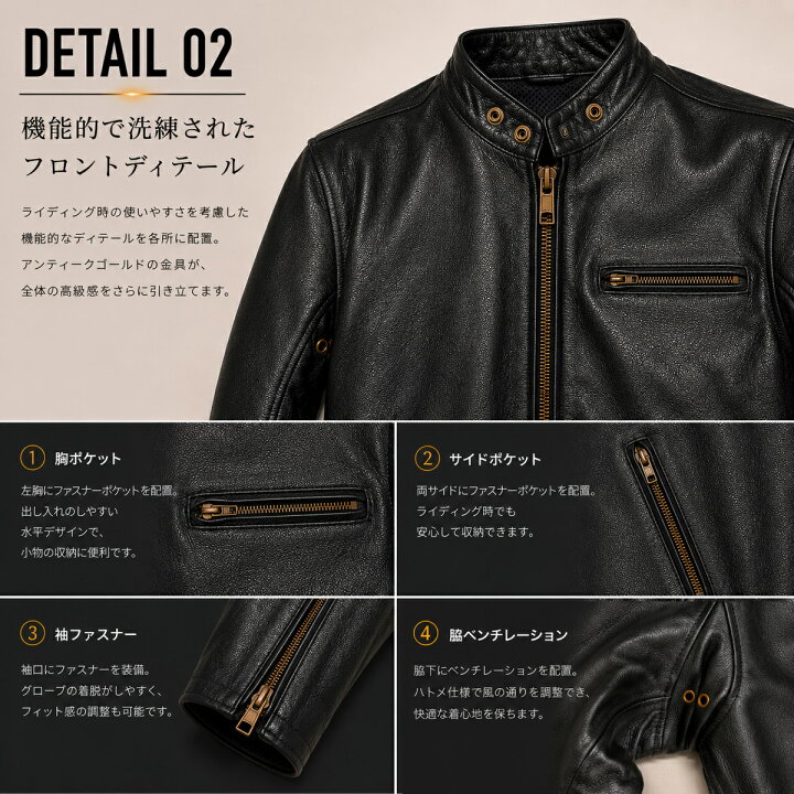 楽天市場】レザージャケット ライダース レザージャケット ROOKIE RLJ 