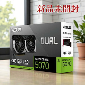 ASUS �G�C�X�[�X �O���t�B�b�N�{�[�h RTX5070 DUAL-RTX5070-O12G 12GB GDDR7 OC���f�� PCIe5.0 HDMI DisplayPort�Ή�