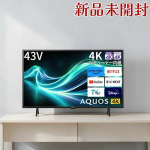 �V���[�v SHARP AQUOS 4T-C43GL1 43�C���` 4K �t���e���r Google TV �u���b�N