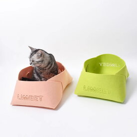 猫ベッド ペットベッド キャットハウス 猫ハウス フェルト製 ドーム型 デザインベッド 折りたたみ式 組立式 オールシーズン 室内用 寝床 隠れ家 快適空間 休憩スペース ゆったりサイズ 子猫 成猫 多頭飼い おしゃれ かわいい シンプル 軽量 コンパクト収納 組み立て簡単