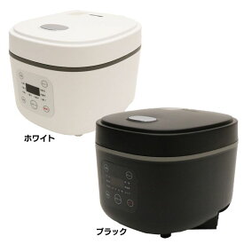 炊飯器 3合 一人暮らし 3合炊き マイコン式 シンプル コンパクト 早炊きコース搭載 白米 炊き込み 玄米 おかゆ スープ 再加熱 炊飯予約可 お手入れ簡単 新生活 ヒロコーポレーション コンパクトライスクッカー HK-CRC03 *