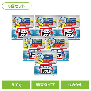 【6個セット】部屋干しトップ 除菌EX つめかえ用 00820ライオン 衣料用洗剤 合成洗剤 粉末タイプ トップ 部屋干し 除菌EX 詰め替え 洗濯 810g LION