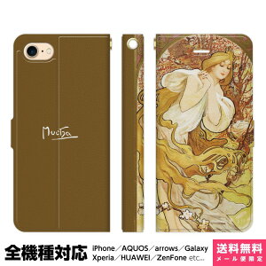 @Ή X}zP[X 蒠^ iPhone 17 16 15 14 13 12 11 Air SE Pro Max Plus Xperia AQUOS Galaxy P[X Jo[ brains ~V lG t B A the four seasons les saisons   alphonse mucha ŉ gOt