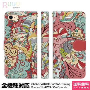 ���@��Ή� �X�}�z�P�[�X �蒠�^ iPhone 17 16 15 14 13 12 11 Air SE Pro Max Plus Xperia AQUOS Galaxy �P�[�X �J�o�[ Ruuu by spieler �J���t�� �v�b�`�� typeC �T�C�P�f���b�N �p�X�e���J���[ �y�C�Y���[ ���f�B�[�X