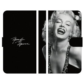 かんたんスマホ2 A001KC 手帳型 スマホ ケース カバー MARILYN 04 マリリンモンロー モノクロ セクシー 写真 マリリン おしゃれ 人気 ユニセックス 簡単 折りたたみ スタンド Android au docomo softbank アンドロイド エーユー オーダーメイド おすすめ オリジナル お祝い