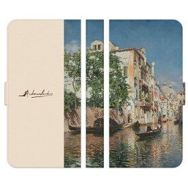 LG VELVET L-52A 手帳型 スマホケース カバー ルーベンス サントロ 12 Rubens Santoro ベネチア ベニス a venetian canal with saint mark’s basilica in the distance 絵画 名画 美術 芸術 エルジー ベルベット ケース スマートフォン スマートフォンケース スマフォケース