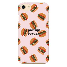 OPPO Reno A ハード スマホ ケース カバー yummy burger:ピンク ハンバーガー バーガー 食べ物 ポップ おもしろ かわいい カワイイ オッポ リノ リノエー スマートフォン スマホケース スマートフォンケース スマフォケース Android アンドロイド ケースカバー ペアルック