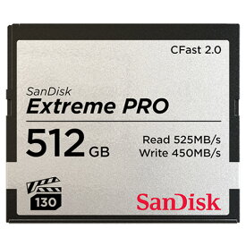 《新品》【送料無料、在庫あり！】SanDisk SDCFSP-512G-J46D エクストリーム プロ CFast2.0 カード 512GB