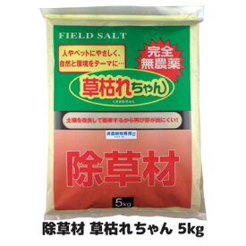 【送料無料】 薬を使わない除草作戦！1ヶ月後が違う 安心 安全 除草　雑草取り　ガーデニング 日本製 ●除草材　草枯れちゃん 5kg