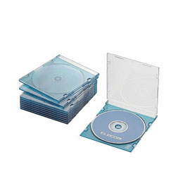 エレコム　Blu-ray DVD CDケース(スリム PS 1枚収納)　CCD-JSCS10CBU