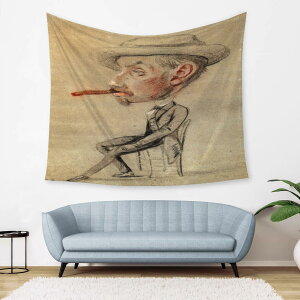 N[hEl 傫ȗtj̎G(^yXg[) ^yXg[ jZbNX z[fR[V S 傫ȗtj̎G Caricature of a Man with Big Cigar