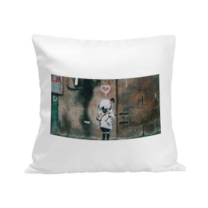 Banksy �o���N�V�[ �X�y�[�X�K�[�� �A���h �o�[�h Space Girl and Bird(�N�b�V�����J�o�[) �N�b�V�����J�o�[ ���j�Z�b�N�X �z�[���f�R���[�V���� �S�� public design