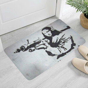 Banksy �o���N�V�[ ���i���U Monna Lisa(�ӂ���h�A�}�b�g) �ӂ���h�A�}�b�g ���j�Z�b�N�X �z�[���f�R���[�V���� �S�� public design