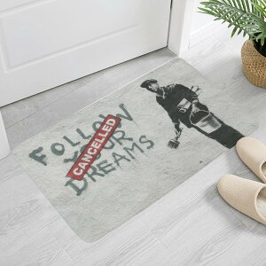 Banksy �o���N�V�[ ����ǂ� follow your dreams(�ӂ���h�A�}�b�g) �ӂ���h�A�}�b�g ���j�Z�b�N�X �z�[���f�R���[�V���� �S�� public design