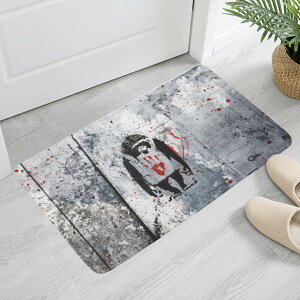 Banksy �o���N�V�[ �u���b�N �����L�[ BLACK monkey(�ӂ���h�A�}�b�g) �ӂ���h�A�}�b�g ���j�Z�b�N�X �z�[���f�R���[�V���� �S�� public design