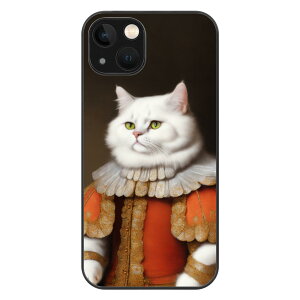 猫の肖像画 B(iPhone13シリーズ ソフトケース) iPhone13シリーズ ソフトケース ユニセックス アクセサリー 動物 絵画 猫 ねこ 油絵 個性的 生き物 肖像画 美術 貴族 . mozemoze .
