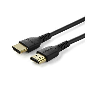 StarTech.com �v���~�A���n�C�X�s�[�hHDMI�P�[�u�� 1m �u���b�N �C�[�T�l�b�g�Ή� 4K�^60Hz HDMI 2.0RHDMM1MP 1�{
