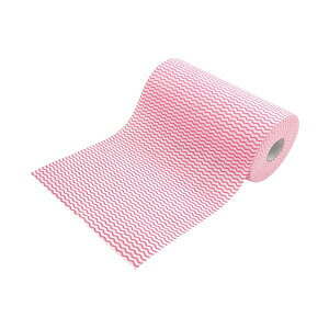 (まとめ) シンメイ 抗菌カウンタークロスロールタイプ 厚手 60カット ピンク 1巻 【×10セット】