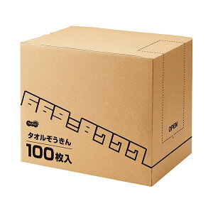 (まとめ) TANOSEE タオルぞうきん1箱(100枚) 【×3セット】