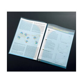 TANOSEEクリアホルダーダブルポケット A4 クリア 1セット(30枚:10枚×3パック)