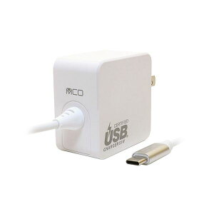 MCO GaN USB-PDケーブル一体型 65w 白 1.5m IPA-GC15AN/WH
