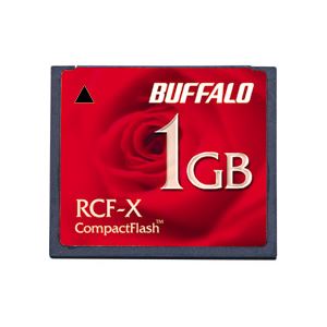 メモリーカード コンパクトフラッシュ 優先配送 バッファロー 2020A/W新作送料無料 1GB RCF-X1GY 送料込 1枚