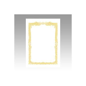 (まとめ) OA賞状用紙 白上質賞状用紙・横書き 10-1061 10枚入 【×10セット】