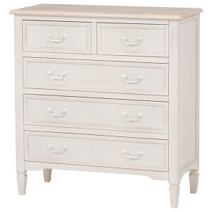 チェスト 収納棚 4段 約幅80cm ホワイト 木製 脚付き 桐材 取っ手付 ブロカントシリーズ ローチェスト 完成品 リビング【代引不可】