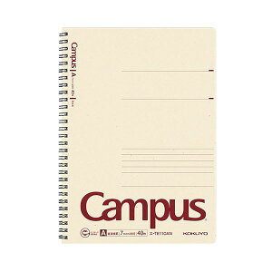 (まとめ) コクヨ キャンパス 再生紙ツインリングノート セミB5 A罫 40枚 ス-TE110AN 1冊 【×50セット】