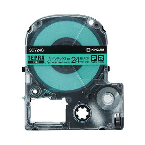 (�܂Ƃ�) �L���O�W�� �e�v�� PRO�e�[�v�J�[�g���b�W �C���f�b�N�X���x�� 24mm ��/������ SCY24G 1�� �y×10�Z�b�g�z