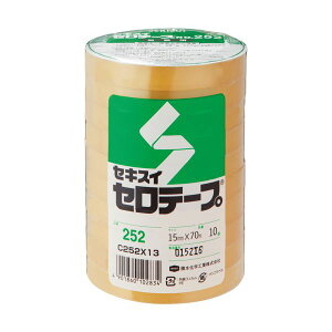 (܂Ƃ) ϐw Ze[v No.252 15mm×70m C252X13 1pbN(10) y×10Zbgz