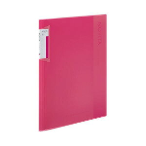 (まとめ) コクヨ クリヤーブック(ノビータ)固定式 A4タテ 20ポケット 背幅5〜40mm ピンク ラ-NV20P 1冊 【×30セット】