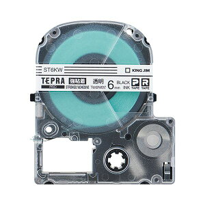 (�܂Ƃ�) �L���O�W�� �e�v�� PRO �e�[�v�J�[�g���b�W ���S�� 6mm �����^������ ST6KW 1�� �y×10�Z�b�g�z