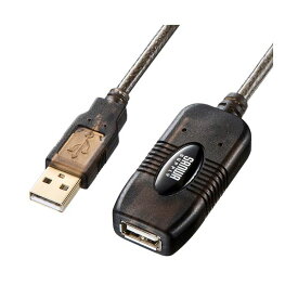 (まとめ）サンワサプライ延長USBアクティブリピーターケーブル (A)オス-(A)メス 20m KB-USB-R220 1本【×3セット】